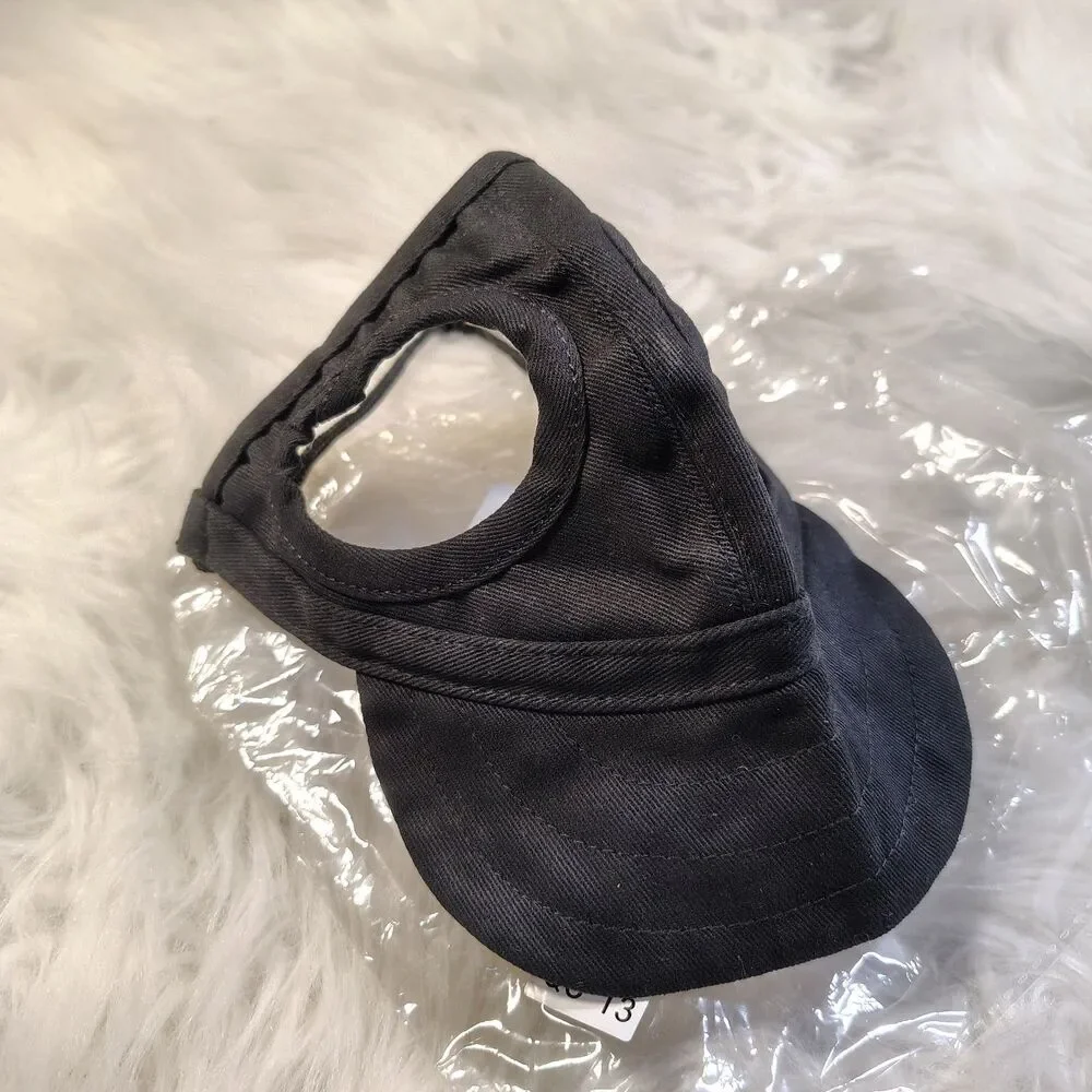 Canvas Black Sun Hat W Adjustable Strap Sz M NWOTS